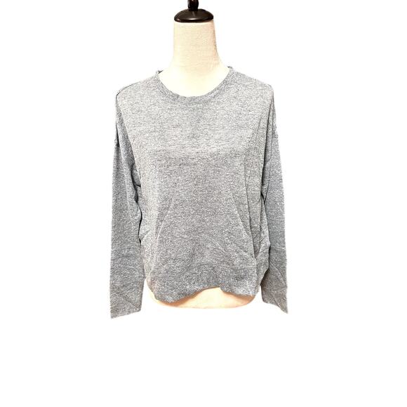 Weatherproof Vintage Texture Melange Sweater Long Sleeve Side Pockets Blue M NWT - Picture 2 of 11